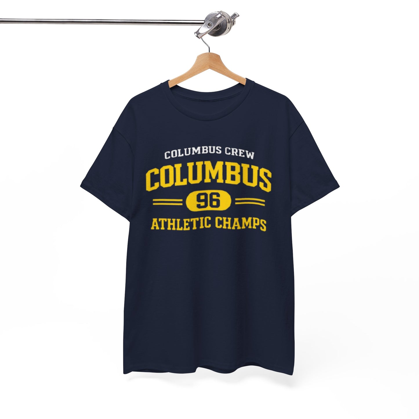 White Smoke Columbus Crew 96 Athletic Champs T‑Shirt — Retro Sports Tee