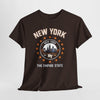 Dark Slate Gray New York Skyline Tee — 'The Empire State' Vintage City Shirt