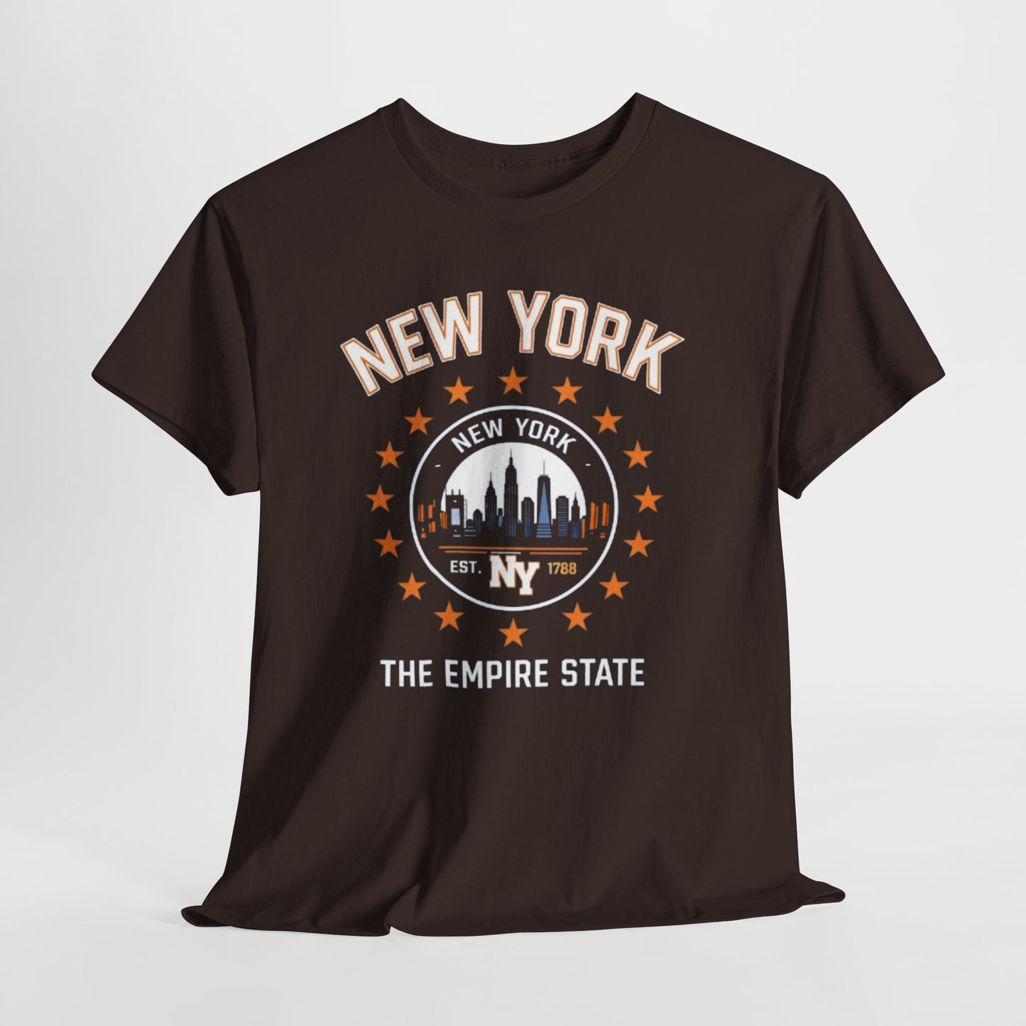 New York Skyline Tee — 'The Empire State' Vintage City Shirt