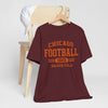 Saddle Brown Chicago Football 1920 Soldier Field Shirt – Vintage Navy Orange Game Day T Shirt
