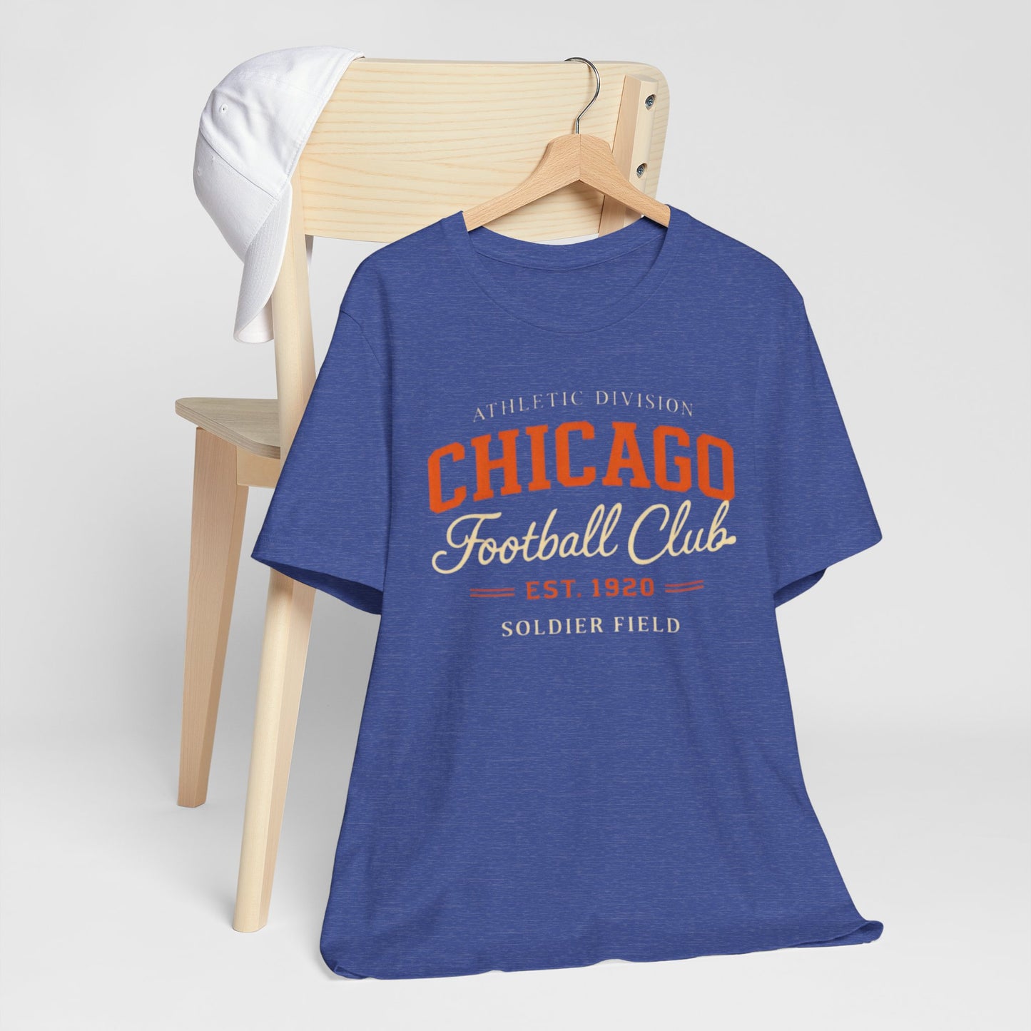 Dark Slate Blue Chicago Football Club T-Shirt — Soldier Field Vintage Athletic Tee