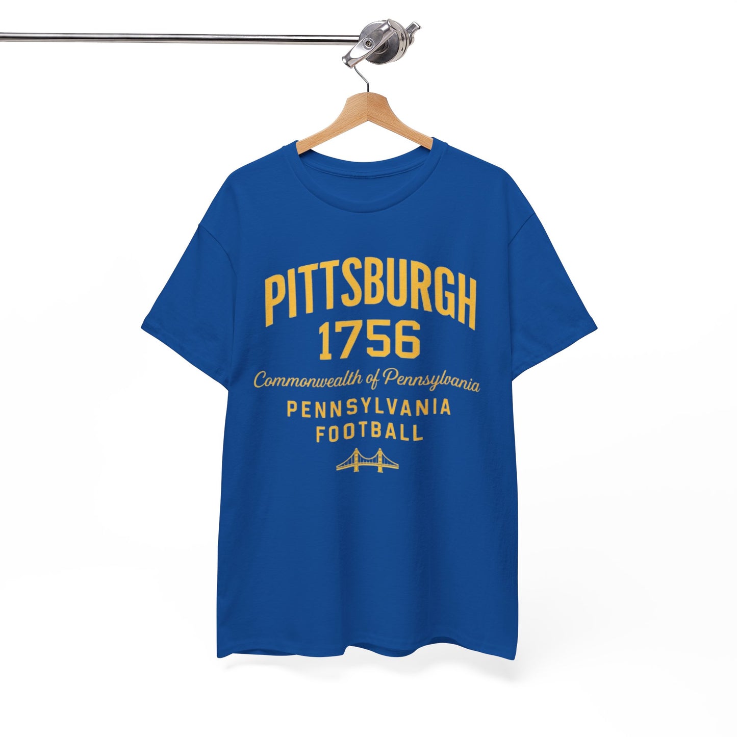 Pittsburgh 1756 Pennsylvania Football T‑Shirt Streetwear-friendly everyday styling tee