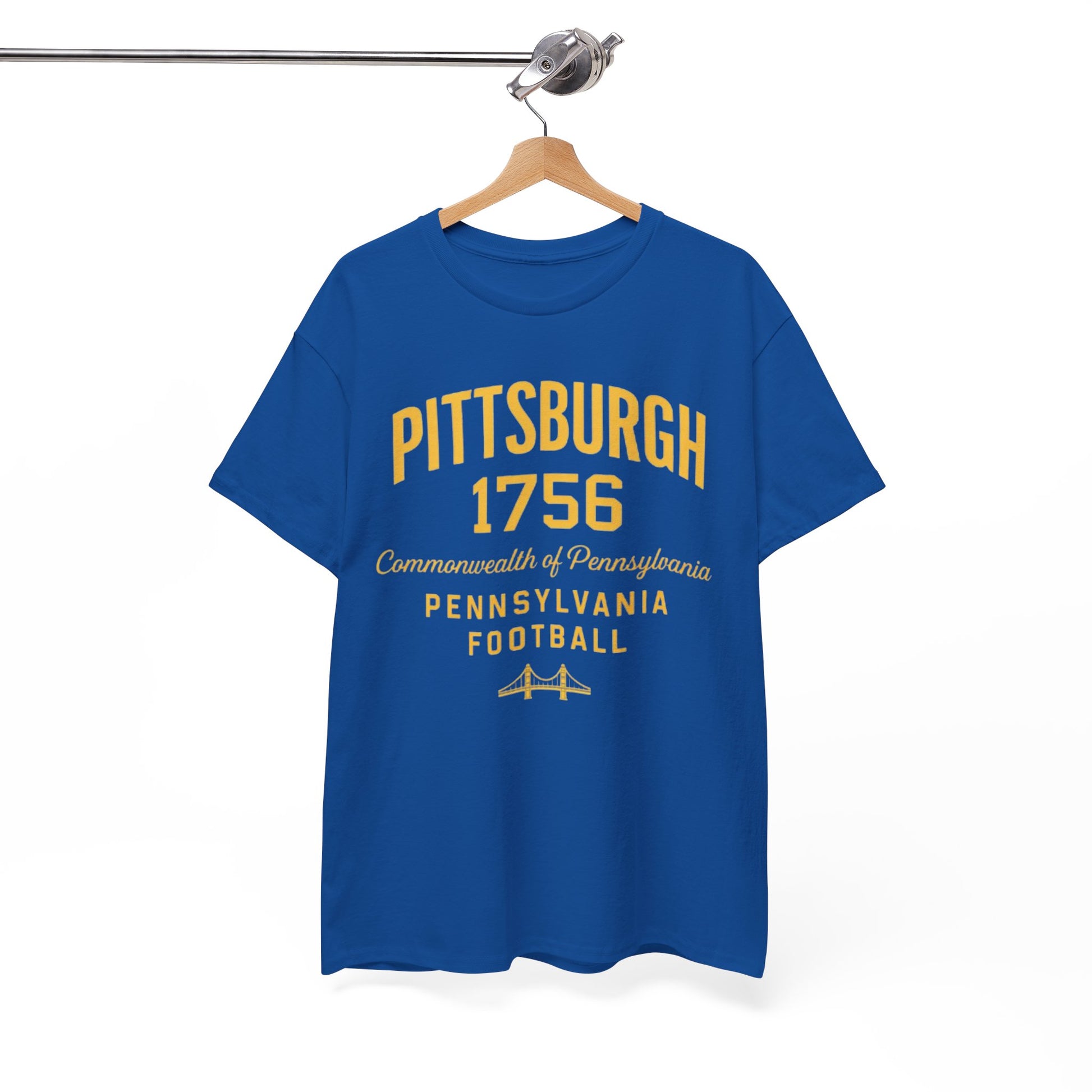 Pittsburgh 1756 Pennsylvania Football T‑Shirt Streetwear-friendly everyday styling tee streetwear fashion product image 4