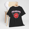 Dark Slate Gray Philadelphia Basketball T-Shirt – 90s Varsity Streetwear Style tee