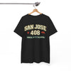 San Jose 408 T-Shirt — NorCal California Retro City Tee West Coast vintage shirt