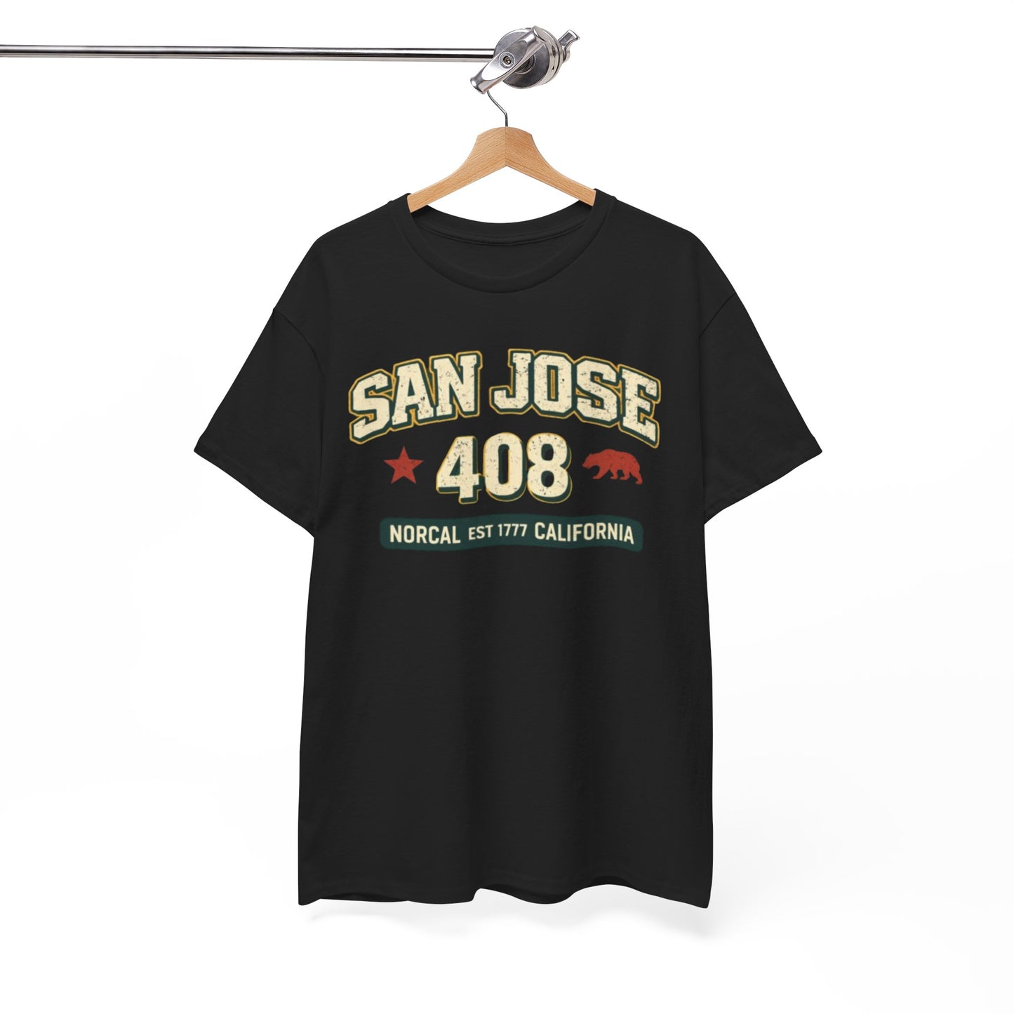 San Jose 408 T-Shirt — NorCal California Retro City Tee West Coast vintage shirt