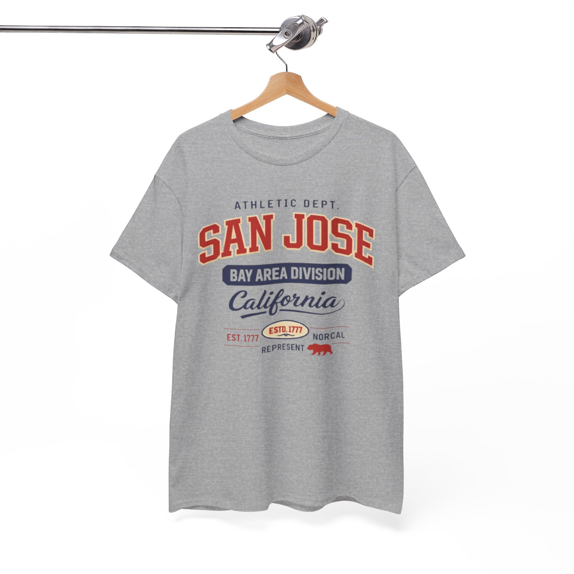 San Jose streetwear Bay Area Athletic T-Shirt — California college style graphic Tee streetwear fashion product image 4