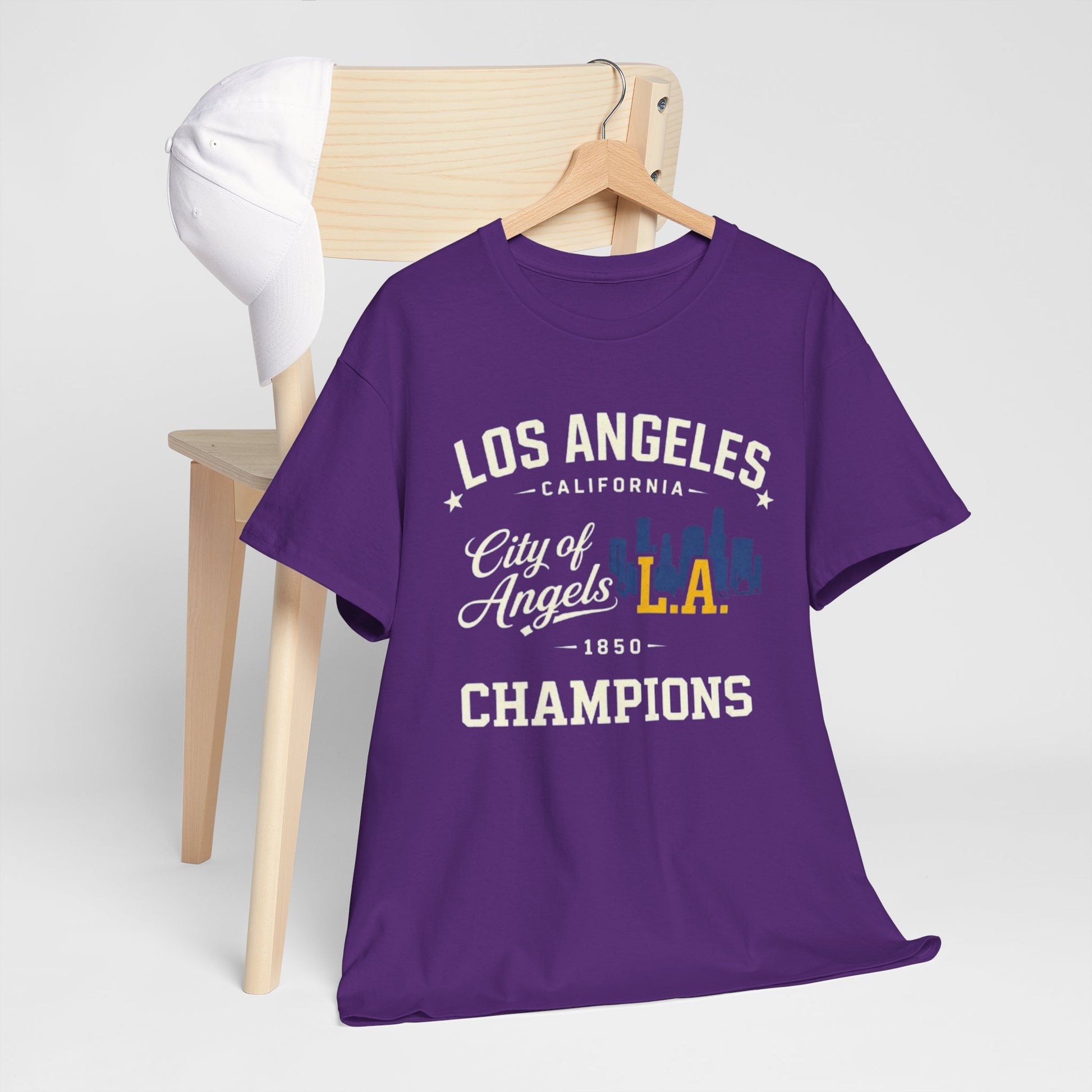 Lavender Los Angeles City of Angels L.A. Champions T-Shirt
