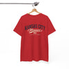 White Smoke Kansas City Missouri Vintage Script Tee — KC MO City  T‑Shirt