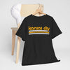 Dark Slate Gray Kansas City Retro Tee — Vintage Striped City T‑Shirt
