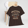 Dark Slate Gray Iron City Culture Built by Work Raised by Steel T-Shirt – Industrial Worker Vintage Graphic Tee