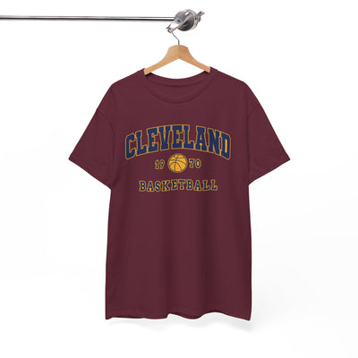 Cleveland Basketball Tee — Vintage 1970 Hoop Logo T-Shirt