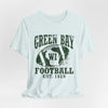 Lavender Green Bay Football Vintage Tee — "Green Bay WI Football Est. 1919"