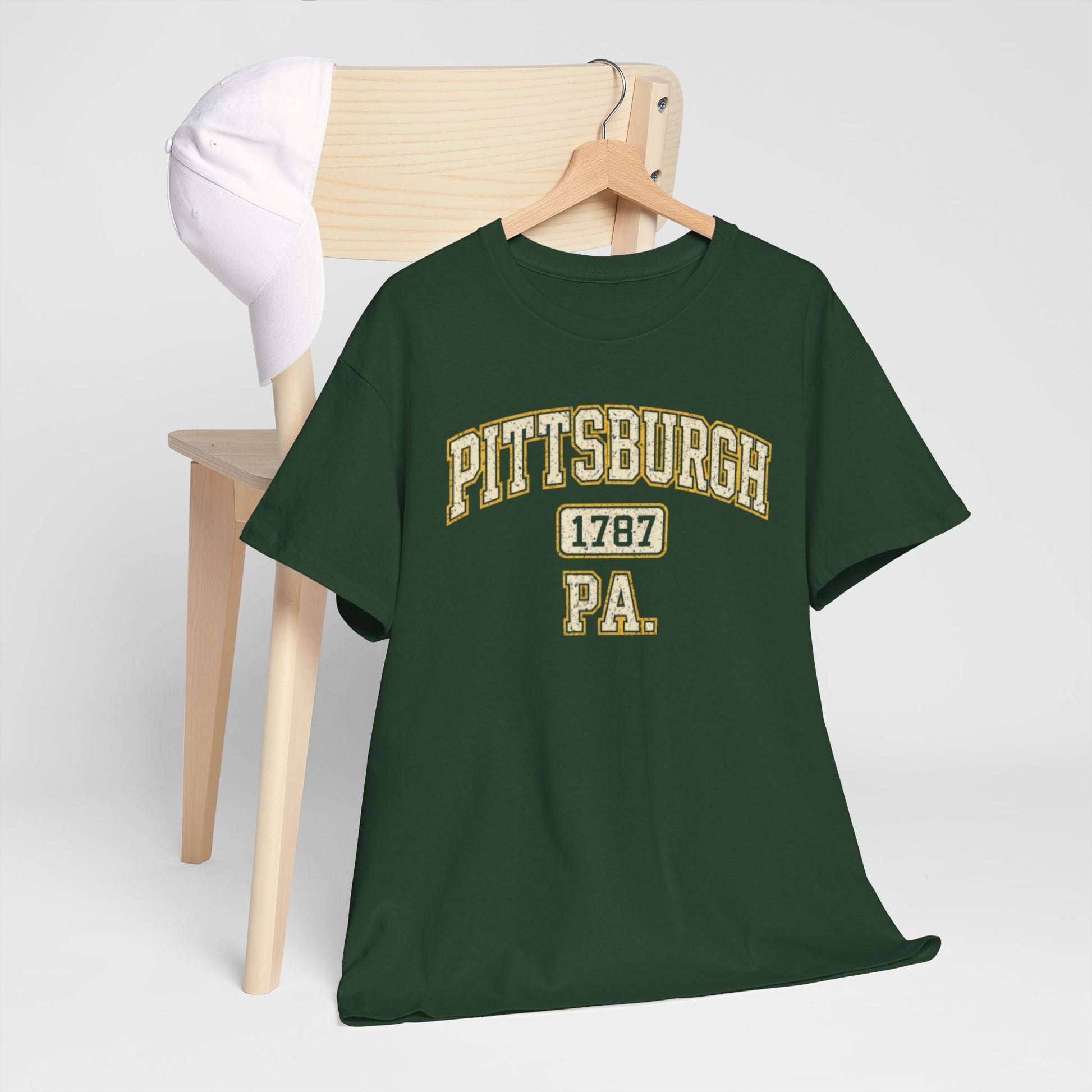 Pittsburgh 1787 PA T‑Shirt Vintage college-style lettering streetwear fashion product image 4