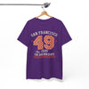 White Smoke San Francisco 49 Vintage Number T-Shirt – Golden State City Sports Style