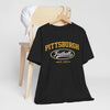 Dark Slate Gray Pittsburgh Football Tee - Vintage Est. 1933 College Sports T-Shirt