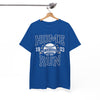 White Smoke Home Run Baseball Tee — Vintage New York Baseball Graphic T‑Shirt