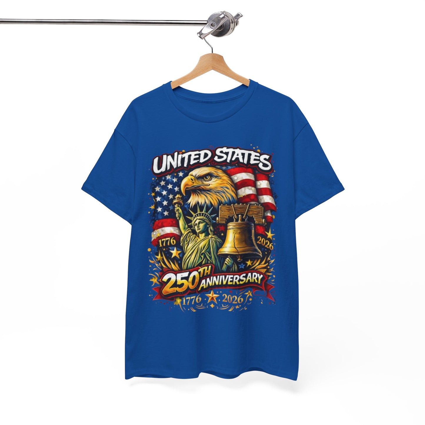White Smoke United States 250th Anniversary Streetwear T-Shirt – Patriotic Urban Graphic Tee