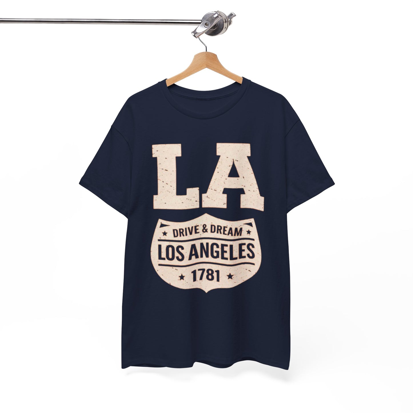 White Smoke Los Angeles Drive and Dream T-Shirt – Oversized West Coast Streetwear City Tee
