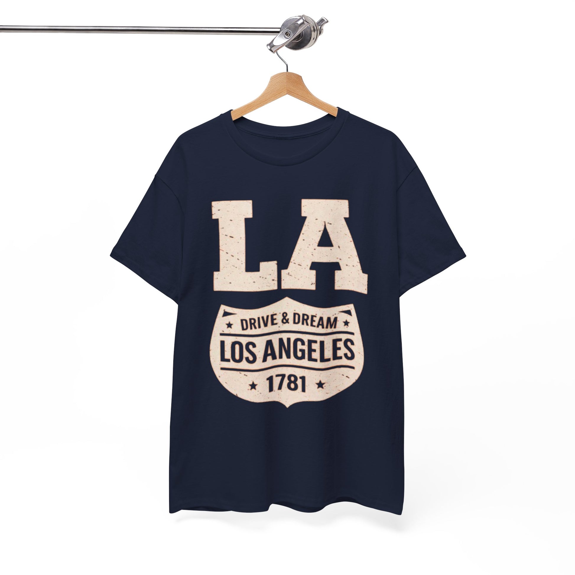 White Smoke Los Angeles Drive and Dream T-Shirt – Oversized West Coast Streetwear City Tee