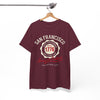 White Smoke San Francisco American Football Heritage T-Shirt – Golden City Hometown Style Tee