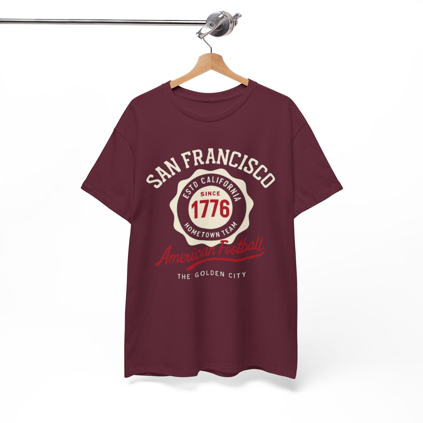 San Francisco American Football Heritage T-Shirt – Golden City Hometown Style Tee