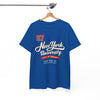 White Smoke New York University '97 Vintage Collegiate Tee  script and retro varsity number shirt