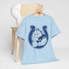 Light Blue Indianapolis Colts Horse Mascot Horseshoe T-Shirt