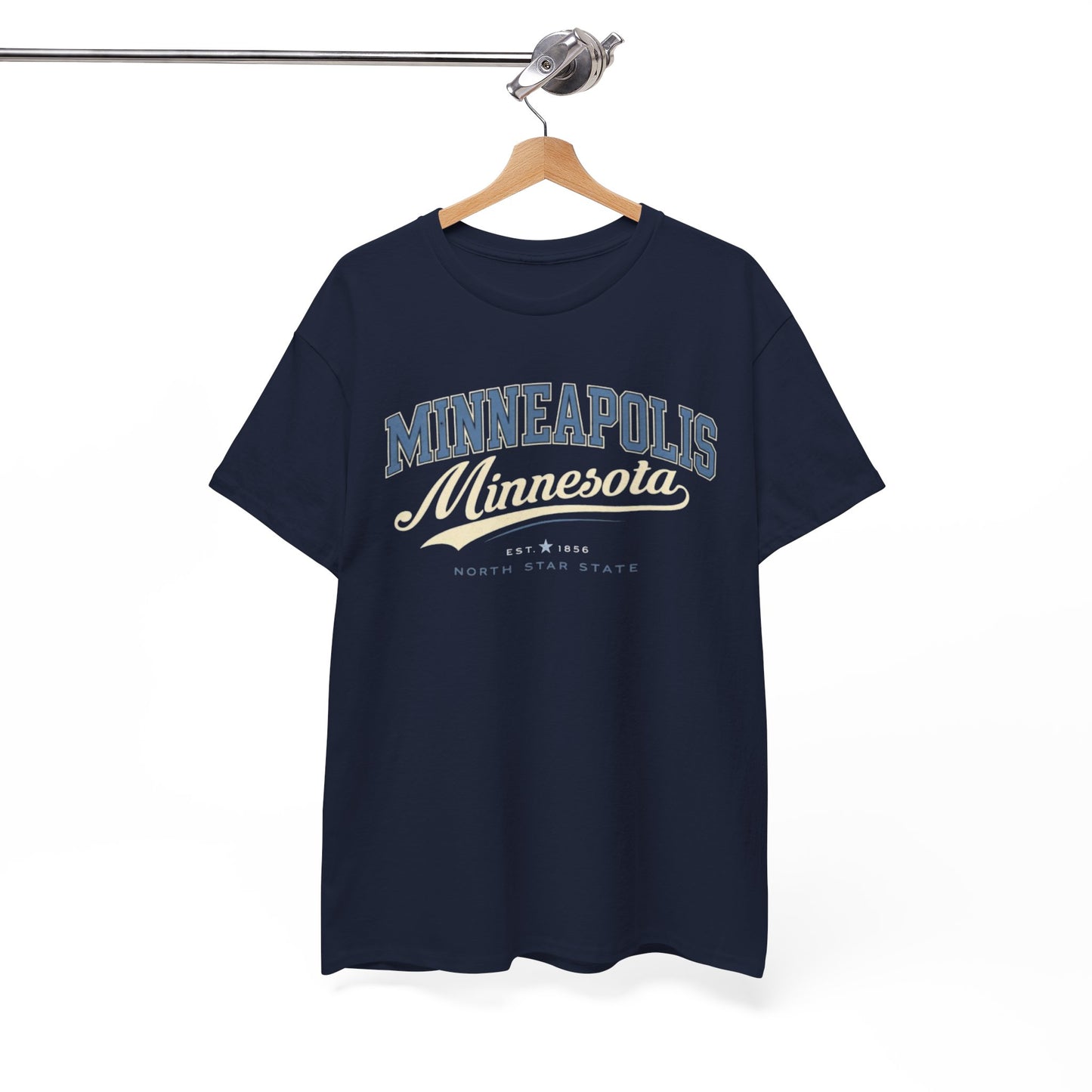 Minneapolis Minnesota vintage streetwear outfit Script Tee – casual fan outfit, fan gear, image 1.0