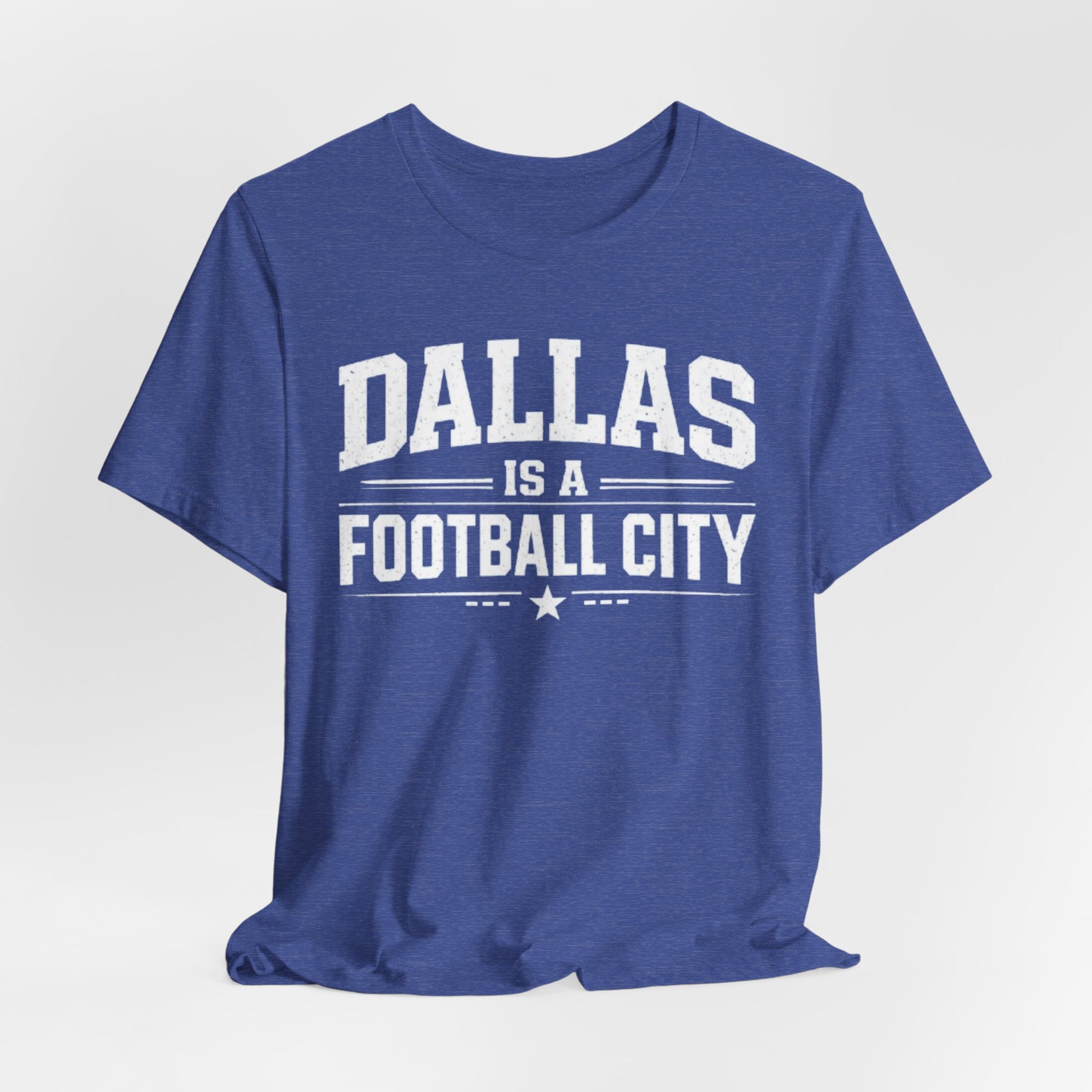 Dark Slate Blue Dallas Football Shirt – Dallas Is a Football City Texas Game Day T Shirt