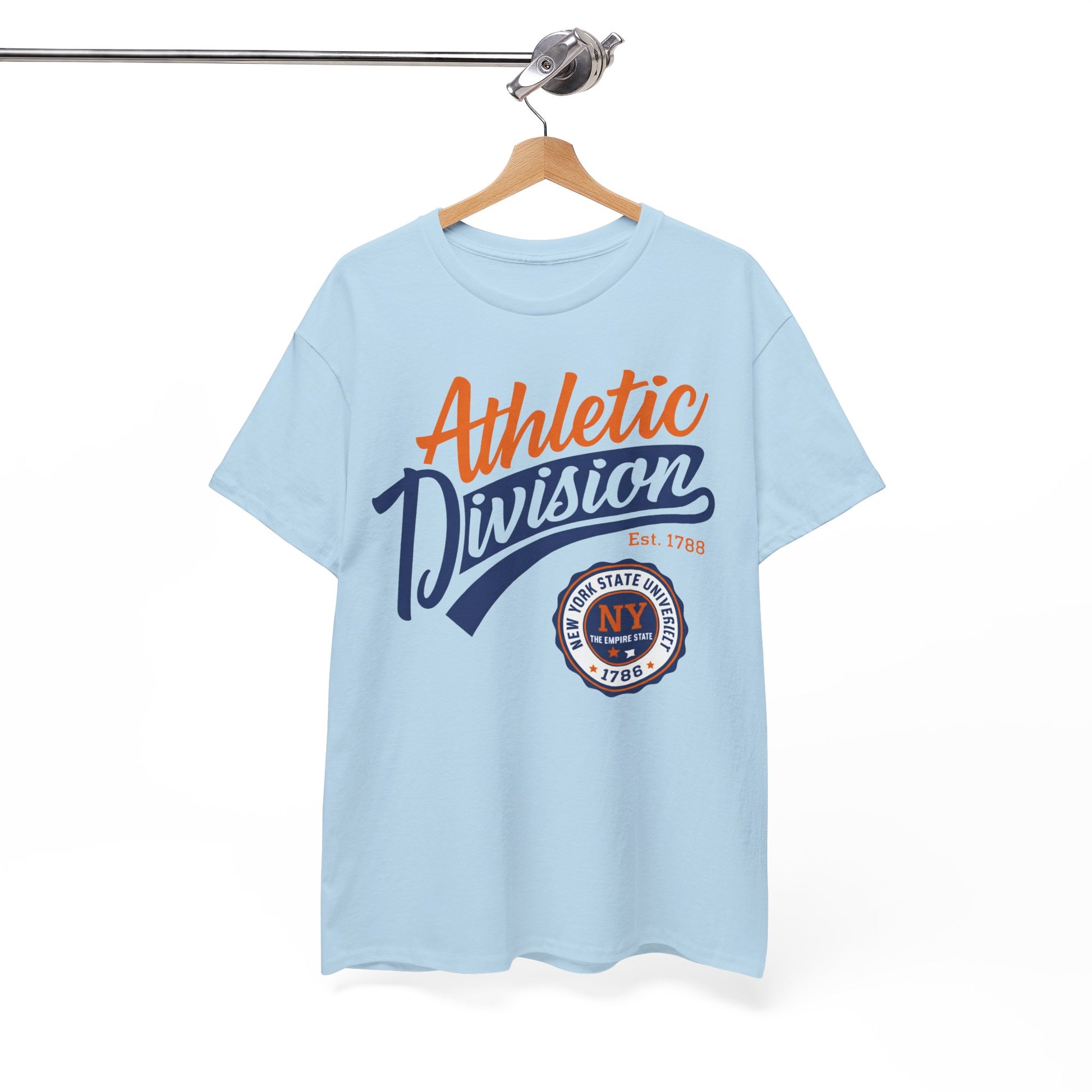 White Smoke New York Athletic Division Tee — Vintage Sports Graphic T‑Shirt ("Athletic Division")