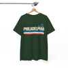White Smoke Philadelphia PA  T-Shirt – Vintage 90s Streetwear Style Retro Stripes Tee