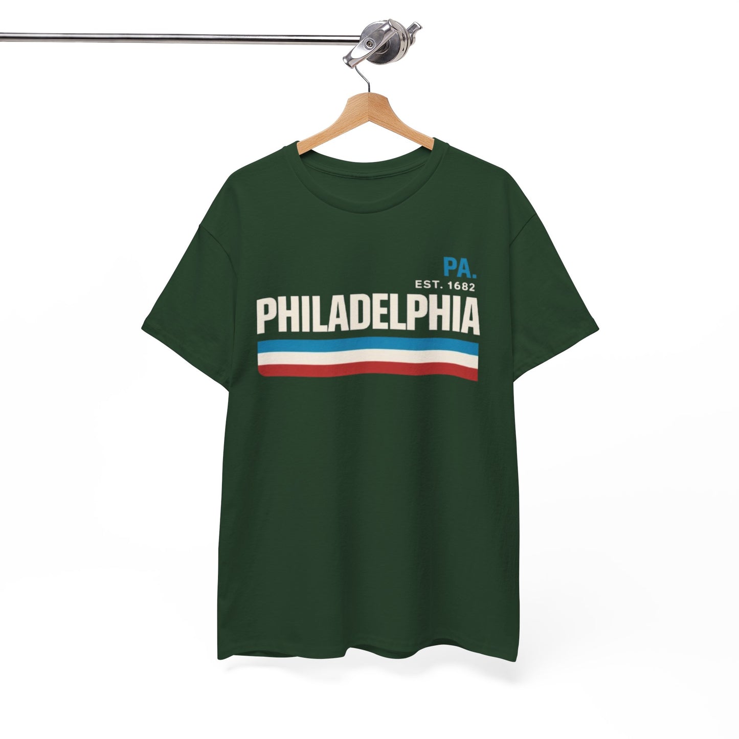 White Smoke Philadelphia PA  T-Shirt – Vintage 90s Streetwear Style Retro Stripes Tee