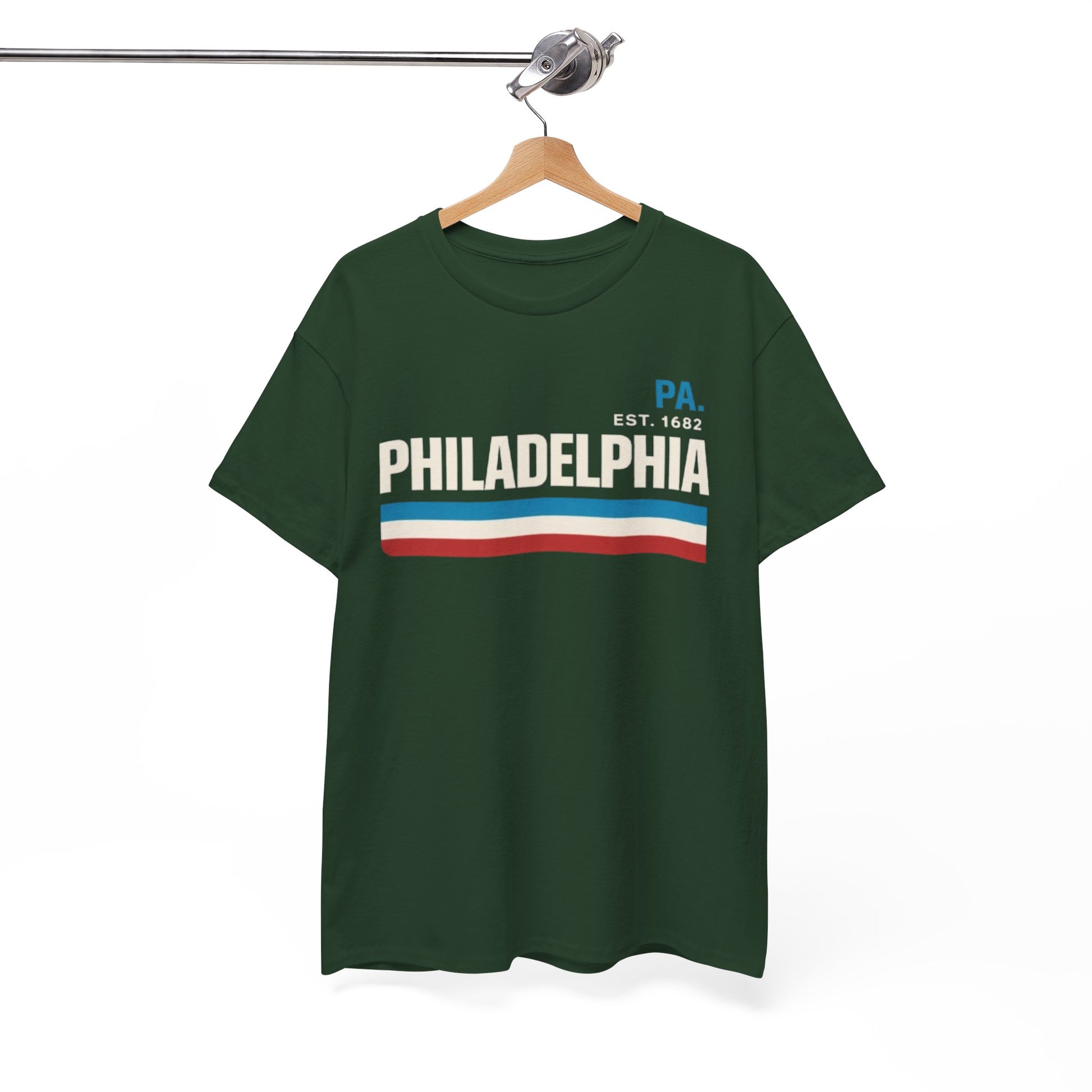 White Smoke Philadelphia PA  T-Shirt – Vintage 90s Streetwear Style Retro Stripes Tee