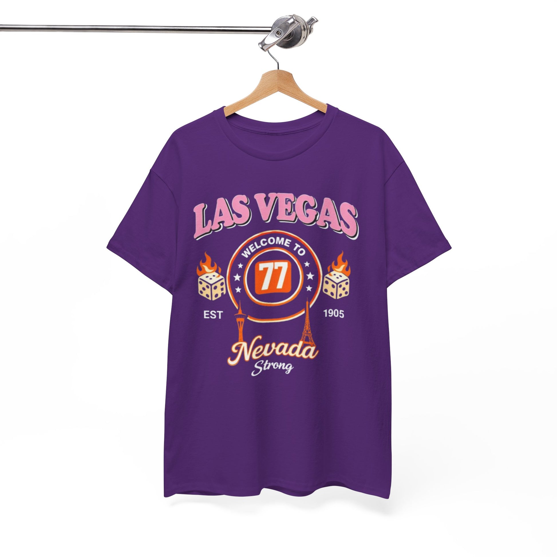 White Smoke Las Vegas Nevada Strong Casino Graphic Tee