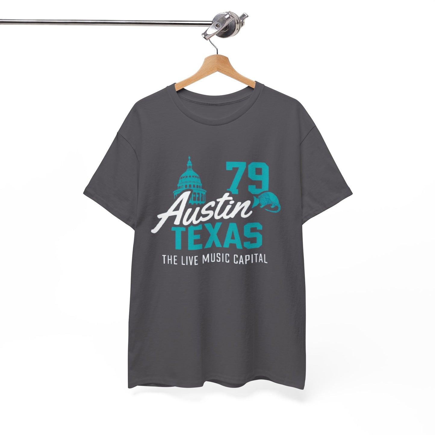 White Smoke Austin Texas Live Music Capital Graphic T-Shirt – Vintage City Streetwear Tee