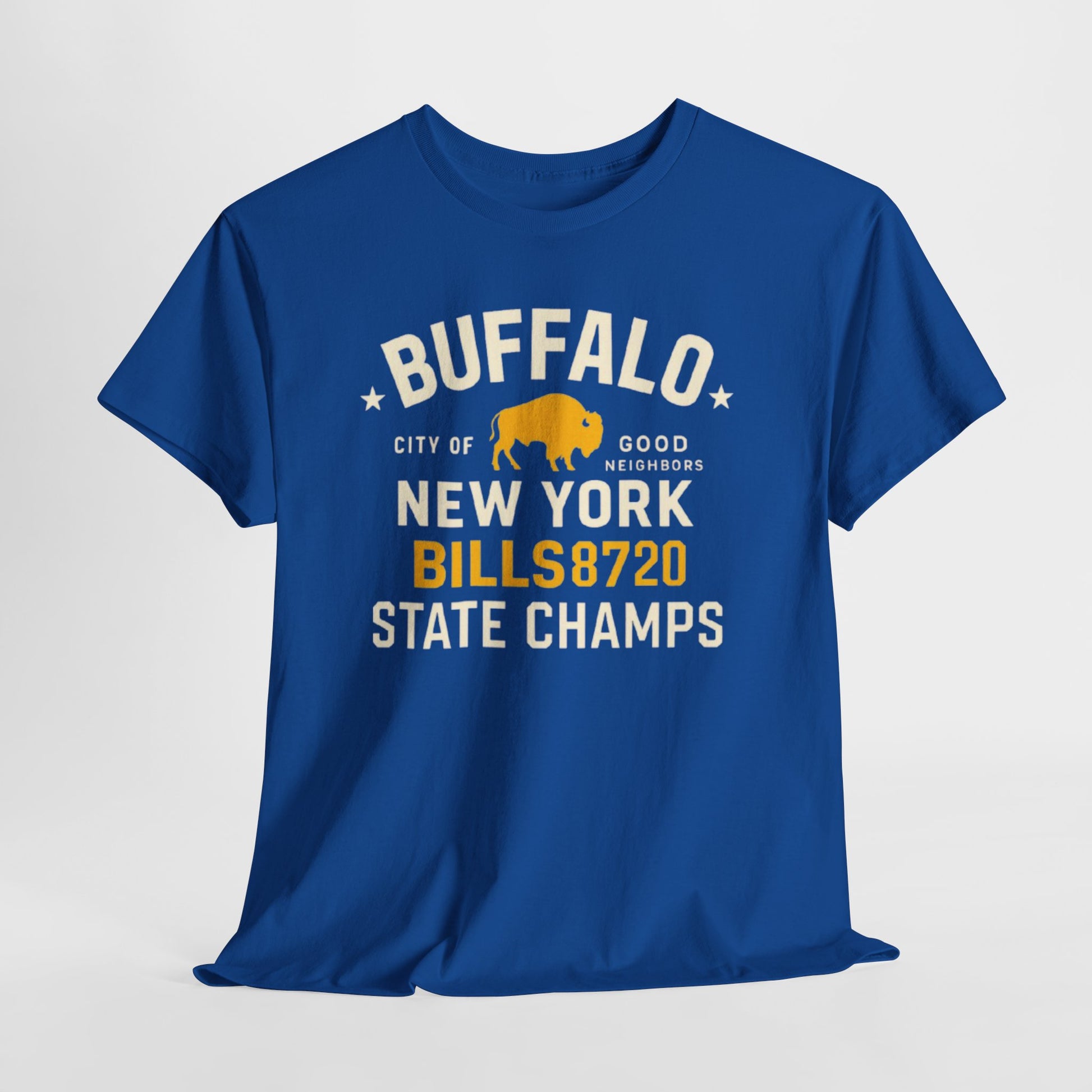 Lavender Buffalo New York Bills 8720 State Champs T‑Shirt