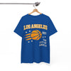 White Smoke Los Angeles Basketball Tee – "The City of Angels" 1991 Vintage Basketball Shirt