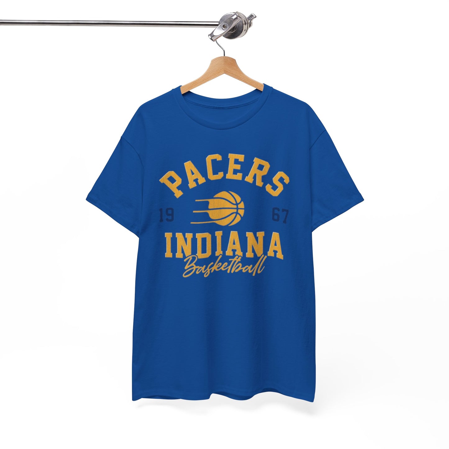 White Smoke Pacers Indiana Basketball Vintage Tee