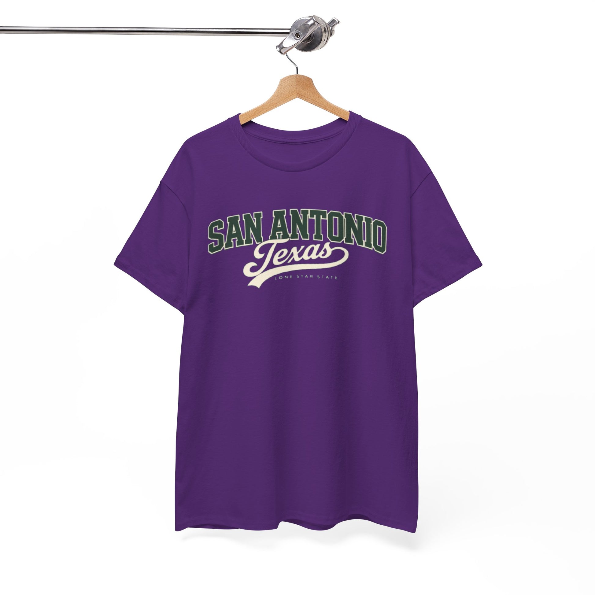 White Smoke San Antonio Texas Vintage Tee — Retro City Script T-Shirt