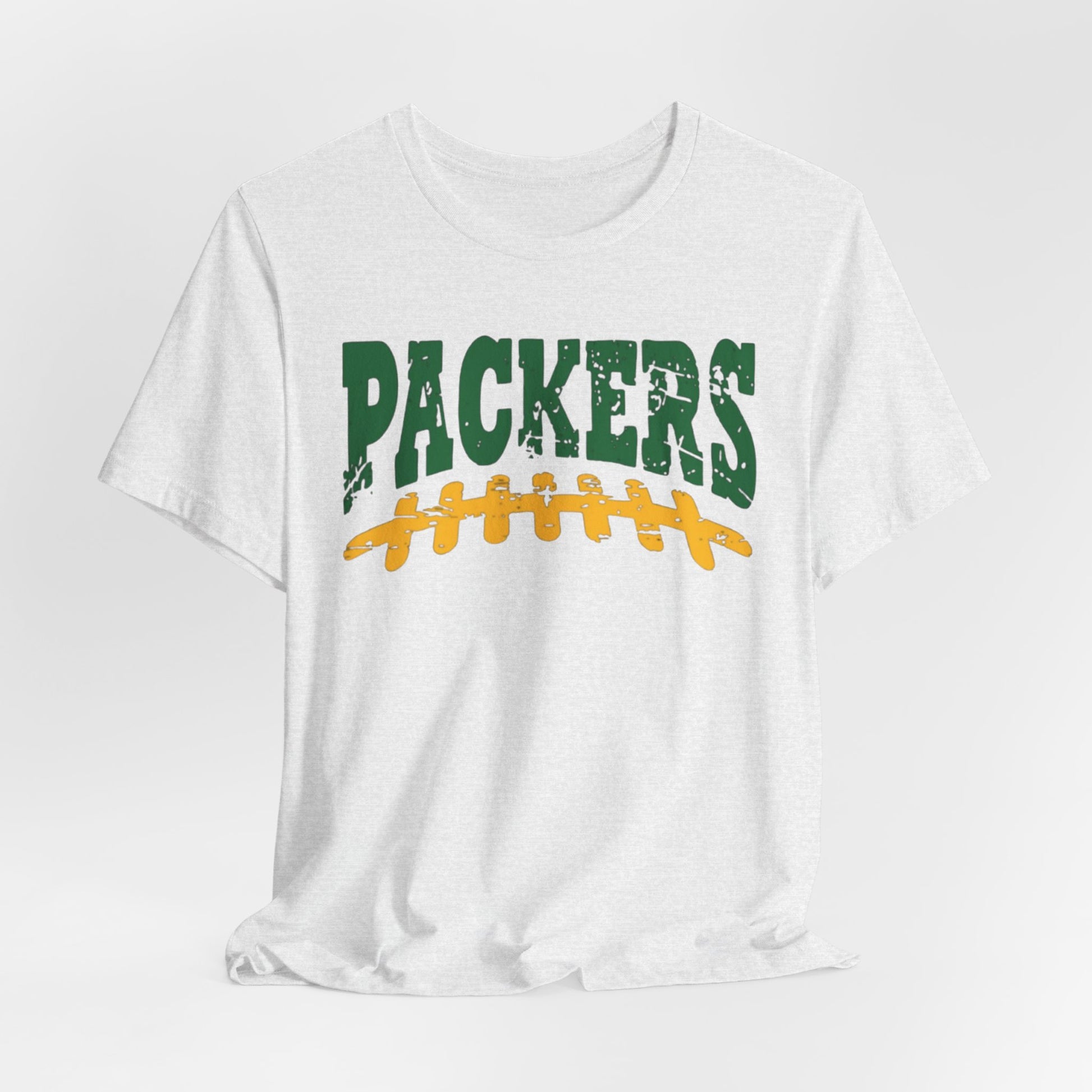 Lavender Packers Football Tee — Vintage Green & Gold Gridiron Design