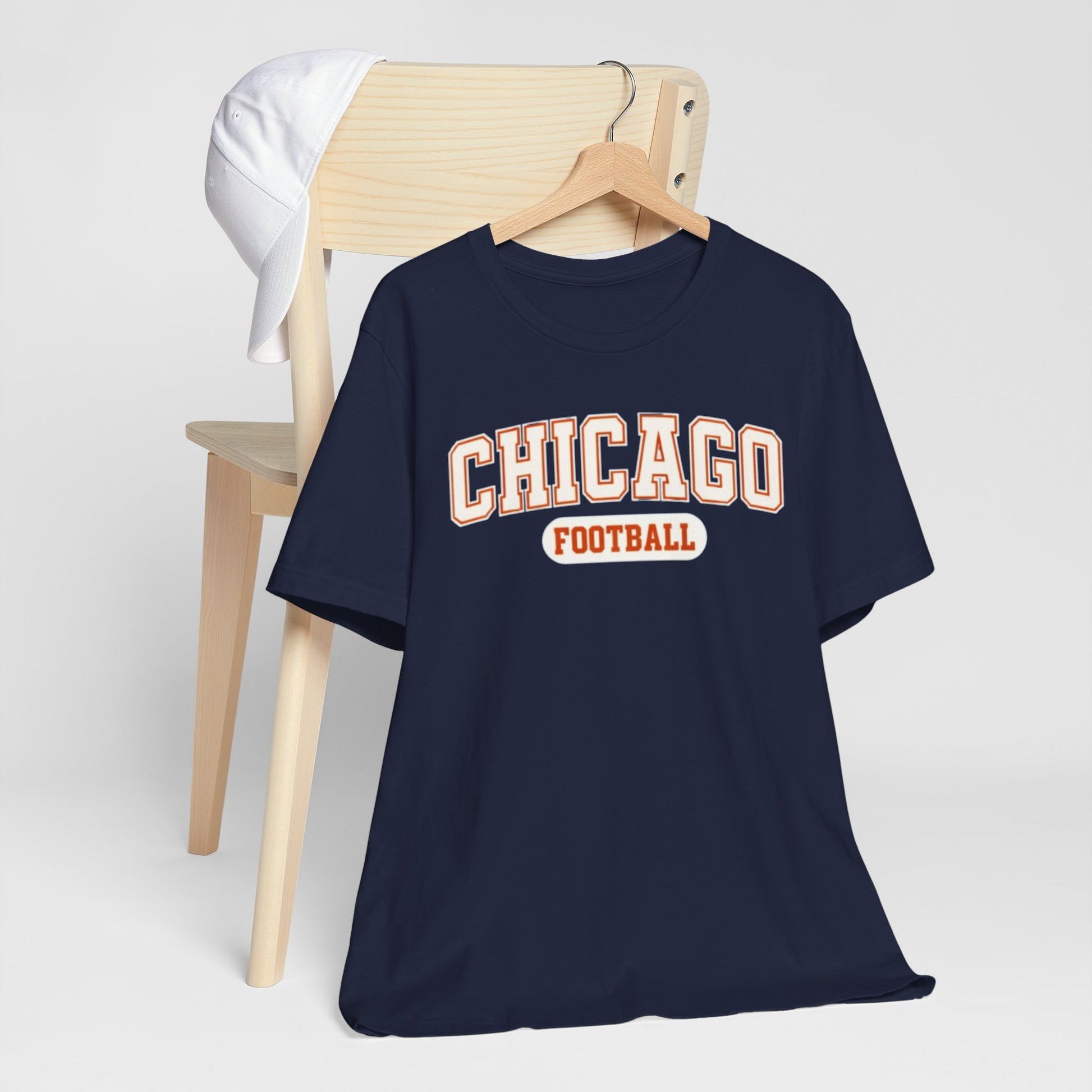 Dark Slate Gray Chicago Football T-Shirt — Vintage Collegiate Team Tee