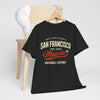 Dark Slate Gray San Francisco Majestic Baseball Tee — Vintage West Coast Baseball Legends Shirt