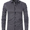 White Smoke Striped Business Shirt