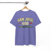 San Jose 408 T-Shirt — NorCal California Retro City Tee West Coast vintage shirt
