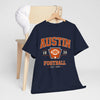 Dark Slate Gray Austin Football Graphic Tee – Vintage Collegiate Football Shirt