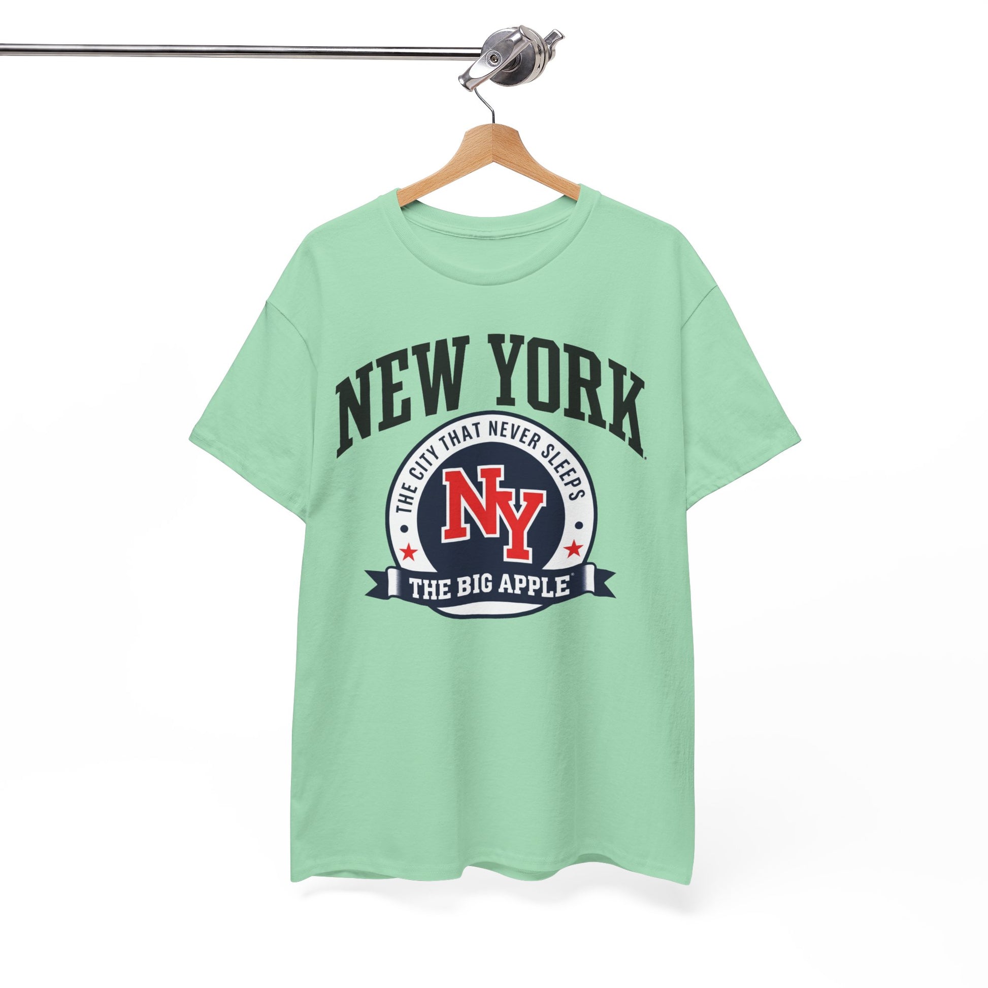White Smoke New York The Big Apple Tee — NY City That Never Sleeps Graphic T‑Shirt