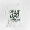 Lavender Green Bay Football Vintage Tee — "Green Bay WI Football Est. 1919"