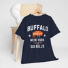 Dark Slate Gray Buffalo New York "The Queen City" Go Bills T-Shirt