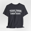 Dark Slate Gray Texas Football Shirt – Texas Tough Sunday Ready Dallas Game Day T Shirt